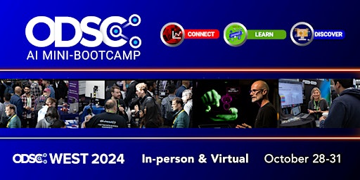 Imagem principal do evento ODSC West 2024 Conference | AI Mini-Bootcamp