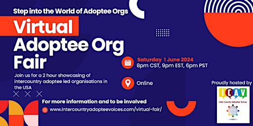 Hauptbild für Virtual Adoptee Org Fair (USA)