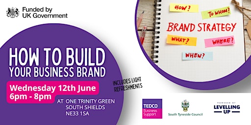 Imagem principal do evento How To Build Your Business Brand