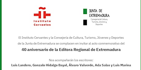 Imagen principal de 40 Aniversario de la Editora Regional de Extremadura