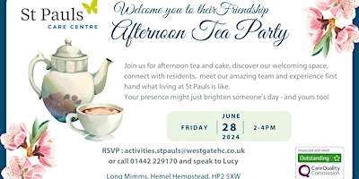 Hauptbild für Afternoon Friendship Tea Party