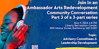 Imagem principal do evento Ambassador Arts Community Conversation Part Three