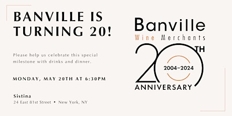 Banville Wine Merchants 20th Anniversary