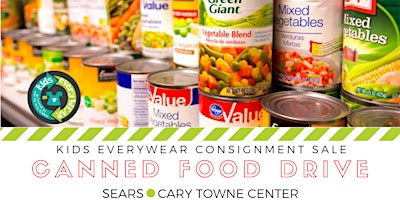 POSTPONED Canned Food Drive Kids EveryWEAR Consign