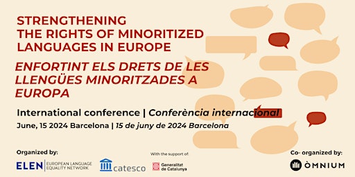 Imagen principal de International conference on the rights of minoritized languages