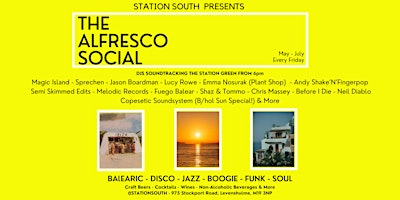 Imagem principal do evento Station South Presents...The Platform 'Alfresco' Social with Fuego Balear
