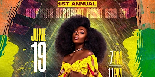 Image principale de 1st Annual Juneteenth Ampiano and Afrobeat Paint and Sip
