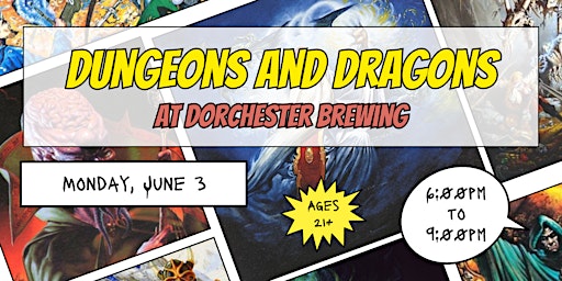 Imagen principal de Dungeons and Dragons @ Dorchester Brewing Co (Ages 21+)