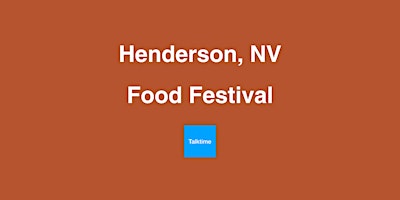 Image principale de Food Festival - Henderson