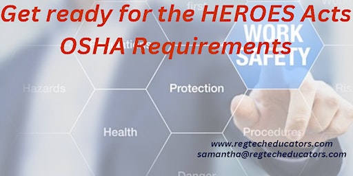 Imagem principal do evento Get ready for the HEROES Acts OSHA Requirements