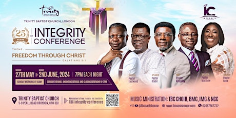 TBC Integrity conference 2024 (From Monday 27th May)