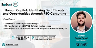 Hauptbild für Identifying Deal Threats and Opportunities through PEO Consulting