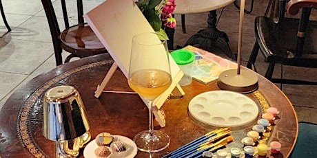 Sip & Paint class in Park Slope at Art Collective Cafe