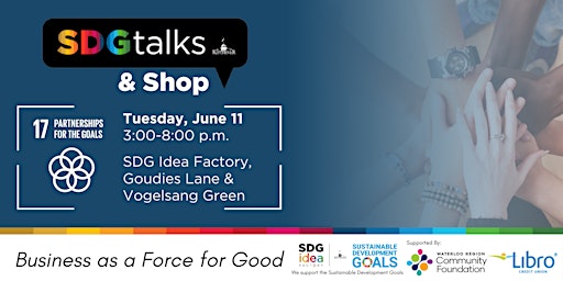 Imagem principal do evento SDGtalks & Shop - Partnerships for the Goals