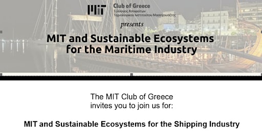 MIT and Sustainable Ecosystems for the Maritime Industry primary image