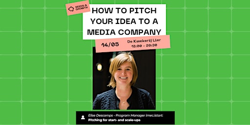 Imagen principal de How to pitch your idea to a media company