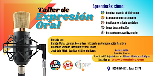 Imagem principal do evento TALLER DE EXPRESIÓN ORAL