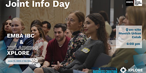 Joint Info Day: EMBA IBC & XPLORE primary image