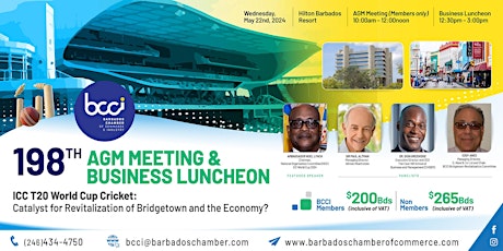 BCCI 198th Annual General Meeting & Business Luncheon