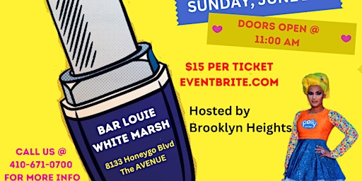Pride Month Kickoff: Drag Brunch at Bar Louie primary image