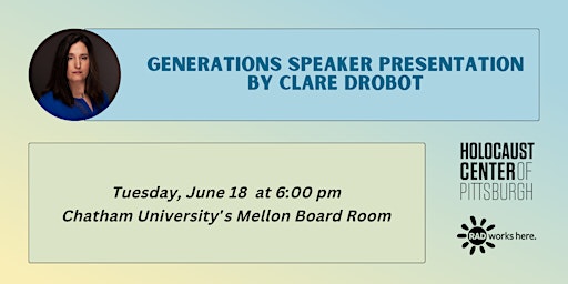 Hauptbild für Generations Speaker Presentation  by Clare Drobot
