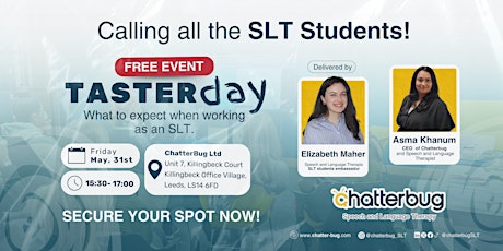 SLT students: What to expect, working as an SLT. FREE EVENT!