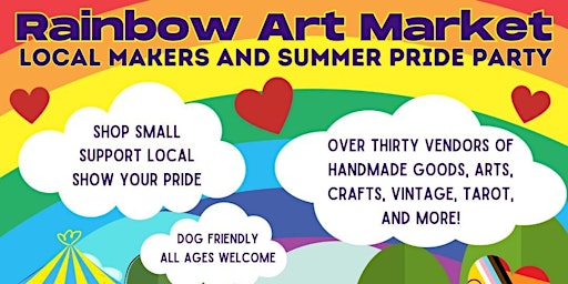 Imagem principal de Rainbow Art Market: Pop-Up Market and Summer Pride Party