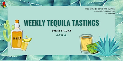 Imagem principal do evento Tequila Tastings at DeLuca's Beacon Hill!