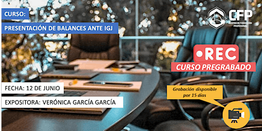 GRABACIÓN DE CURSO Presentación de Balances ante IGJ primary image
