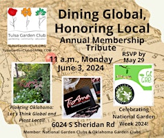 Member Meeting: Annual Appreciation Luncheon "Dining Global Honoring Local" primary image