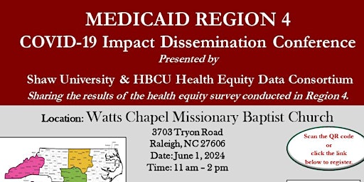 Hauptbild für Medicaid Region 4 Covid-19 Impact Dissemination Conference