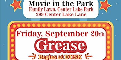 Hauptbild für September Movie Night in The Park: Grease
