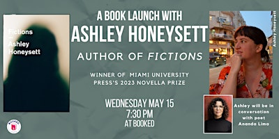 Imagem principal do evento Ashley Honeysett Book Launch for FICTIONS