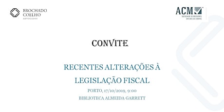 Imagem principal de Recentes alterações à legislação fiscal