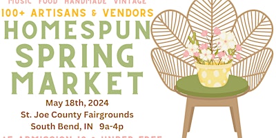 Imagem principal do evento Homespun Spring Artisan Market 2024