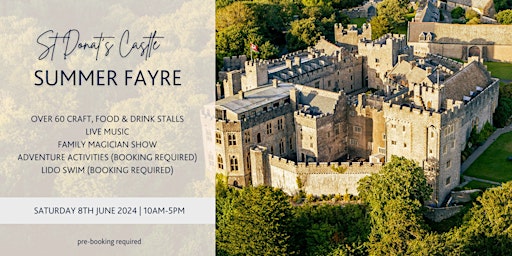 Imagem principal do evento Summer Fayre at St Donat's Castle
