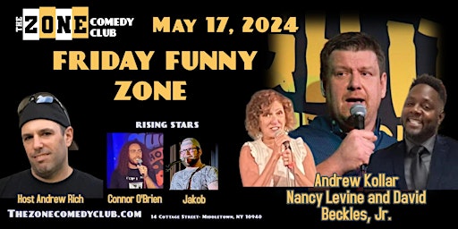 Primaire afbeelding van The Zone Comedy Club's  •   Friday Funny Zone