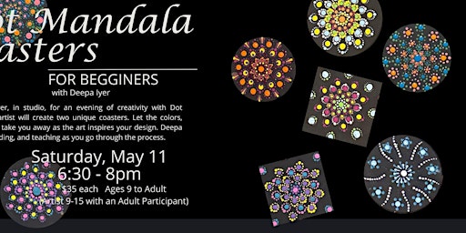 Imagem principal do evento Dot Mandala Coasters