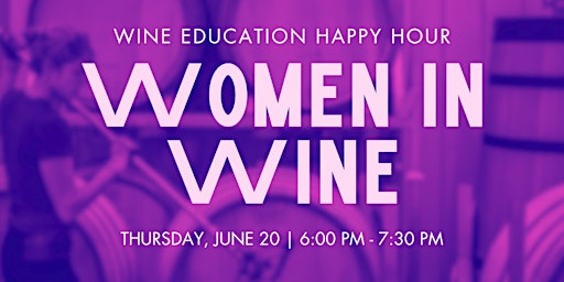 Imagem principal do evento Women in Wine