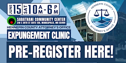 Expungement Clinic Pre-Registration primary image