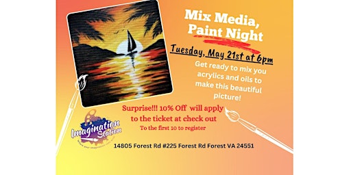 Imagem principal do evento Mix Media, Paint Night
