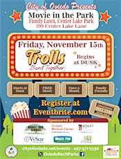 November  Movie Night in The Park: Trolls Band Together