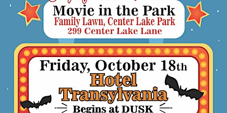 October  Movie Night in The Park: Hotel Transylvania