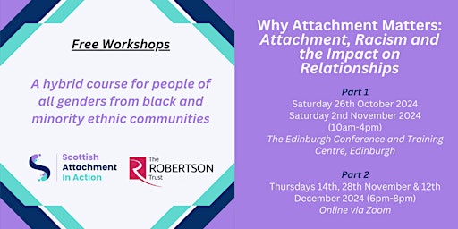 Imagem principal do evento Why Attachment Matters: Attachment, Racism and the Impact on Relationships