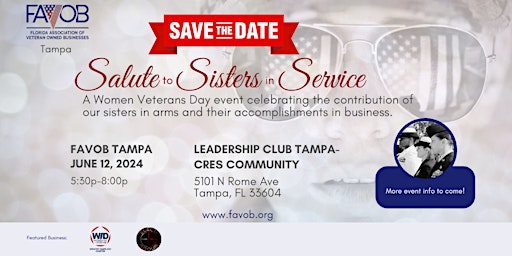 Imagem principal do evento SALUTE TO SISTERS IN SERVICE [TAMPA]