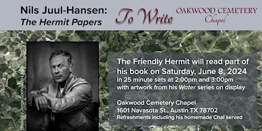 Imagem principal do evento To Write: Nils Juul-Hansen, The Hermit Papers