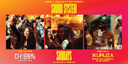 Imagem principal do evento Chubby's Jamaican Kitchen Presents: Sound System Sunday x KURUZA