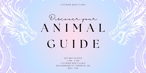DISCOVER YOUR ANIMAL GUIDE WORKSHOP primary image