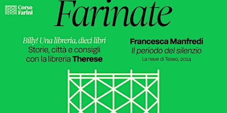 Farinate / Billy! con libreria Therese + incontro con Francesca Manfredi