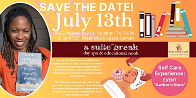 Image principale de Book Signing at the "A Suite Break" Day Spa & Educational Nook
